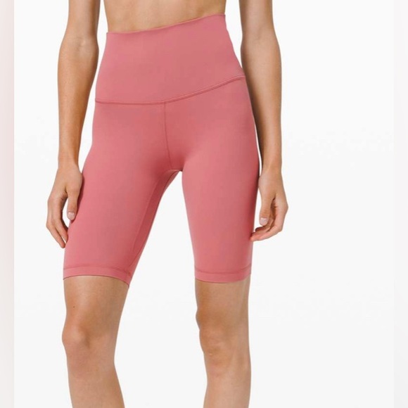 lululemon athletica Pants - LULULEMON align super high rise shorts 10” briar rose pink size 4